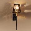 Devansh Metal Electric Wall Light in Black Colour with Black Shade Count of 1 Light