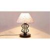 Alayna Multi cotton Shade Iron Table Lamp