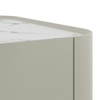 Dorian Engineered Wood Coffee Table With Ceramic Top in Taupe High Gloss Finish