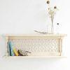 WOODENMOOD Rectangular Wall Rack
