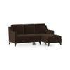 Abbey Sectional Sofa (Colour : Dark Earth, Cushion : Soft, Seater : Right Aligned 2 Seater + Right Aligned Chaise)