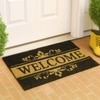 Luxe Home 100% Natural Coir Doormat Welcome Print Design (71x45 cm)