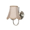 Devansh Steel Wall Mounted Lamp With Beige Jute Shade