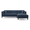 Lewis Sectional Sofa (Colour : Lapis Blue, Cushion : Hard, Seater : Right Aligned 3 Seater + Right Aligned Chaise)