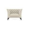 Weston 1 Seater Half Leather Sofa In Creme Fraiche Italian Leather