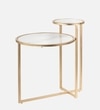 Dual Metal Side Table in Gold Colour