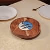 Ireka Homes Kaarigari Acacia Wood Trivet with Metal Legs (8x1.5 in)