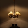 Devansh Gold Wall Mounted Lamp With Black Cotton Shade