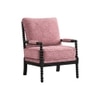 Luxe Boucle Fabric Lounge Chair in Pink Colour