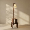 Gerard Beige Jute Floor Lamp with Beige Jute Base