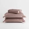 Stoa Paris 300TC UltrSatin Super King Bedsheet Set Satin Super Champagne Champagne