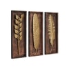 MDF Abstract Metal Wall Decor in Multicolor Set of 3