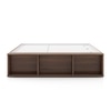 Toshi Platform Box & Drawer Storage Bed In Classic Walnut