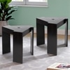 Avina Sheesham Wood Set of 2 End Tables / Tea Tables in Dark Brown Finish