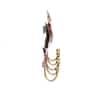 Metal Handpainted Bird Key Holder with 5 Hooks in Multicolour