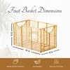 Cache Rectangle Wire Basket Gold