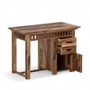Denver Sheesham Wood Study Computer Table In Natural Teak Finish