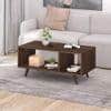 Taury Small Engineered Wood Coffee Center Sofa Tea/Teapoy Console Table (Brown Maple)