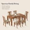 Brighton Xl 6 Seater Dining Table with Fabio Dining Chair Set