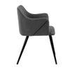 Hanner Metal Accent Chair in Grey Colour