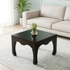 Lyon Solid Wood Side Table in Dark Walnut Finish