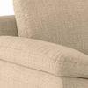 Esquel Luxe 1 Seater Fabric Sofa in Sandshell Beige Colour