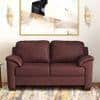 Farina 2 Seater Premium Italian Leather Sofa In Bordeaux