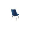 Sumra Solid Wood Accent Chair in Blue Colour