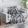 Multicolor Abstract Woollen Double Bed Blanket 240 X 220 Cm 350 Gsm