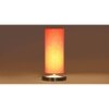 Orange cotton table lamp with Steel Base -4