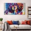 The Castle Decor Woman Abstract Wall Painting Wooden Framed Digital Painting 27x48 Inch (Style 3)