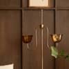Lior Handicrafted Floor Lamp in Antique Silver Brass finish and Amber Colour