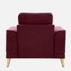 Nency Velvet 1 seater Sofa Maroon