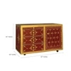 D'Dass Multi Color Mdf and Sheesham  Wall Hanging Wooden Temple For Pooja