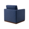 Bobby Boucle Fabric Lounge Chair in Blue Colour
