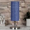 Blue Jute table lamp with Steel Base -52