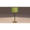 Green Jute with Metal Gold Table Lamp
