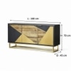Poulain Wooden 3 Door Sideboard