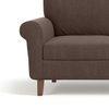 Oxford 1 Seater Fabric Sofa in Daschund Brown Colour
