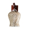 Devansh Solid Wood Electric Wall Light in Brown Colour with Multi Shade Count of 1 Light