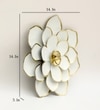 W-Veda Abstract Metal Wall Decor in White Set of 1