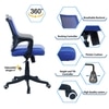 Ddeasirea Mid Back Ergonomic Chair in Blue Colour