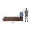 Yama Bed With Premium Leatherette Fabric And Box Storage Queen Bed