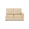 Apollo Compact Sofa (Colour : Pearl, Cushion : Hard, Back Type : High Back, Seating Capacity : Left Aligned 2 Seater + Left Aligned Chaise + Ottoman)