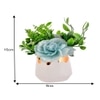 Enchanting Artificial Blue Bloom In White Planter