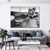 Truss Pcs Grey Vinyl Record Player Canvas Wall Prints Canvas Wall Prints Set of 3 Multicolor Matte