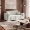 Basso 2 seater Sofa in White Boucle
