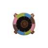 Finnian Solid Wood Hand painted End Table In Multicolour