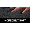 Thea Black Solid Natural Fiber 30x18 inches Anti-Skid Bath Mat