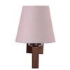 Devansh Solid Wood Electric Wall Light in Grey Colour with Grey Shade Count of 1 Light